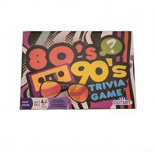 80's 90's Trivia Game Retro Pop Culture Cards Family Music TV Sports Movies